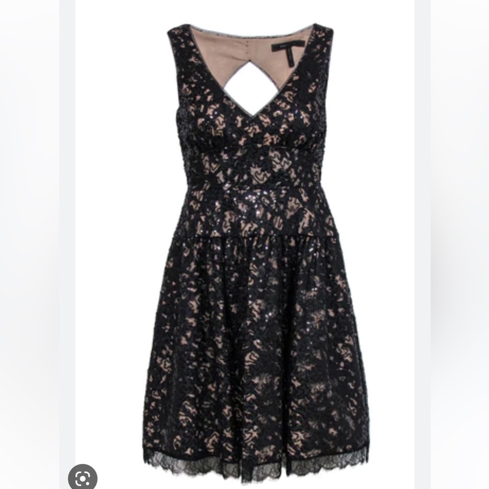 BCBGMaxAzria Katarina Dress NWT Backless Sequin Lace